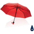 21" Impact AWARE RPET 190T auto-open sateenvarjo, punainen liikelahja logopainatuksella